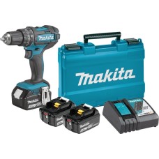 MAKITA DHP482RFE3 MAsINA DE GAURIT sI INsURUBAT CU PERCUTIE LXT 18V CU ACUMULATORI SI INCARCATOR