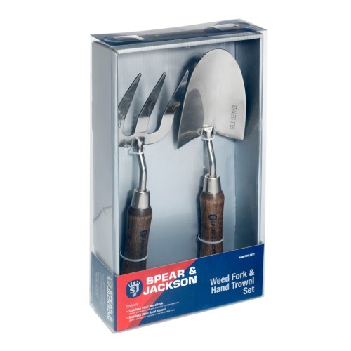 Set gradinarit cadou cu doua piese cu lame inox, manere lemn, Spear  Jackson Gift Sets