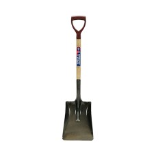 Lopata patrata mica cu lama otel carbon, coada lemn, maner D plastic, Spear  Jackson Neverbend Professional