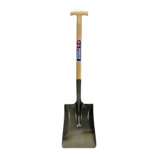 Lopata patrata mica cu lama otel carbon, coada lemn, maner T lemn, Spear  Jackson Neverbend Professional