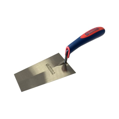 Mistrie trapezoidala cu lama otel carbon 190 mm, maner plastic, Spear  Jackson