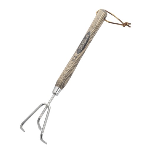 Cultivator cu 3 dinti inox, coada lemn, Spear  Jackson Traditional Stainless