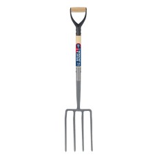Furca cartofi cu 4 coarne otel carbon, coada lemn, maner D lemn, Spear  Jackson Neverbend Professional