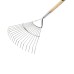 Grebla tip evantai flexibila cu dinti din inox, coada lemn, Spear  Jackson Kew Garden