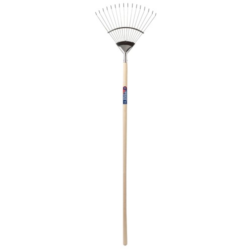 Grebla tip evantai flexibila cu dinti din inox, coada lemn, Spear  Jackson Neverbend Stainless
