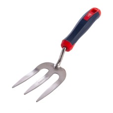 Mini furca gradinarit cu 3 coarne otel inoxidabil, coada plastic, Spear  Jackson Select Stainless