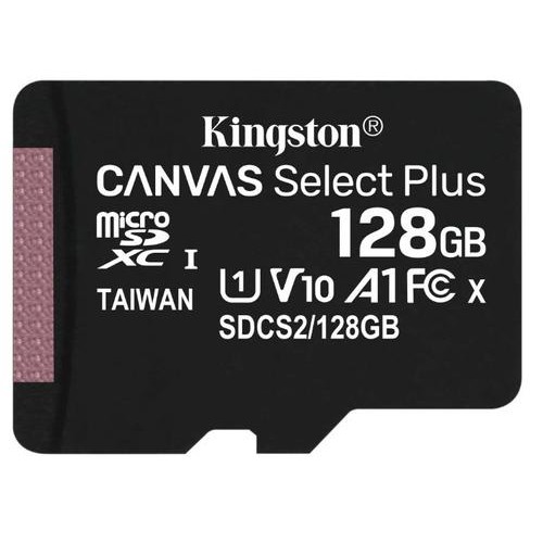 Card de memorie MicroSD Kingston Canvas Select Plus, 128GB, UHS-I, Class 10 + Adaptor SD